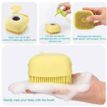 Cepillo Shampoo Masajeador Para Mascotas - Imagen 4
