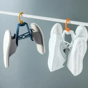 Gancho secador para zapatos: cuelga tus tenis y sandalias para un secado eficiente.