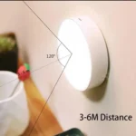 Luz para armario portátil inalámbrica con sensor de movimiento, 120°, 3-6m de alcance.