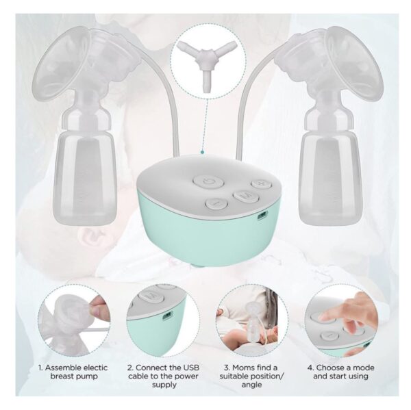 Extractor Doble Leche Materna Usb - Imagen 7