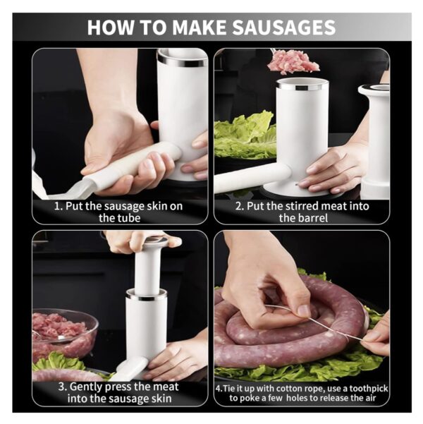 Embutidora Manual De Chorizos Salchichas - Imagen 6