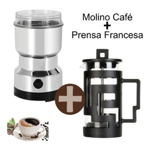 Combo Molino Café Y Prensa Francesa - Imagen 1