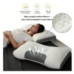 Almohada cervical 3D Desconso: alta absorción, cómoda y suave, con tejido transpirable.