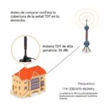 Antena De Tv Digital Tdt Base Magnética - Imagen 1