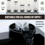 Lava vasos y copas automáticos: limpia vino, jugo, café, té y leche con chorro de agua.