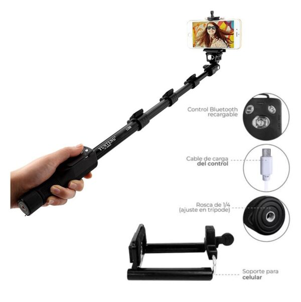 Baston Monopod Selfie Para Cel y Camara - Imagen 2