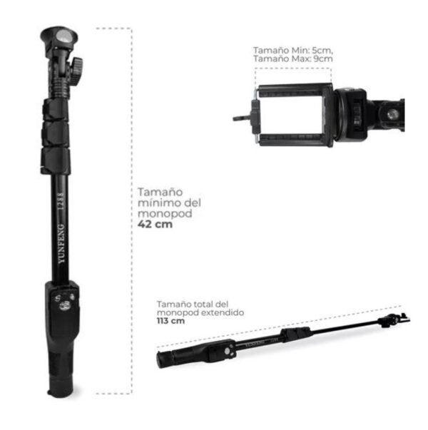 Baston Monopod Selfie Para Cel y Camara - Imagen 4