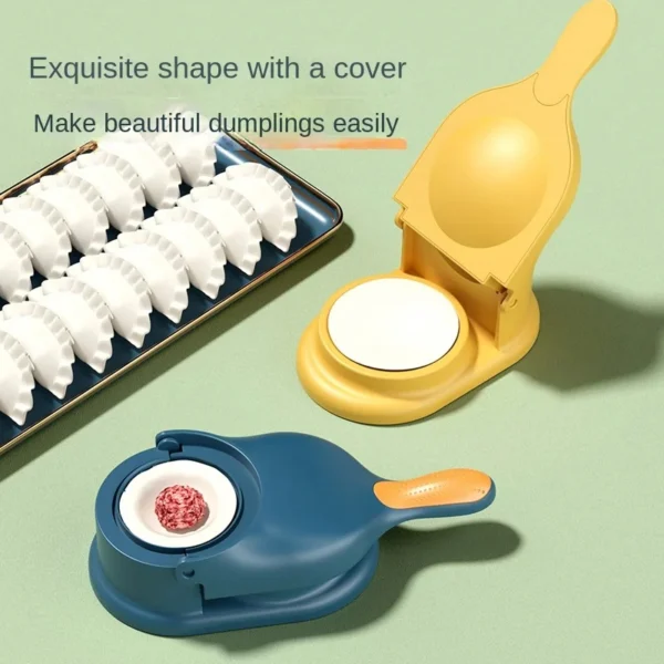 Máquina para hacer dumplings y empanadas fácil y rápido. Diseño práctico y elegante.
