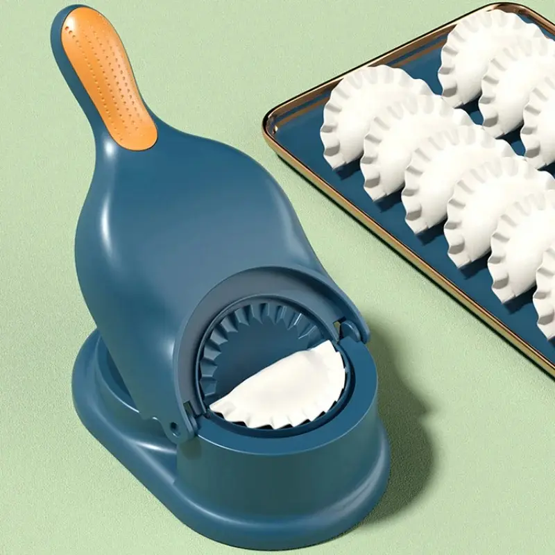 Máquina para dumplings y empanadas con forma de gaviota, ideal para cocina.