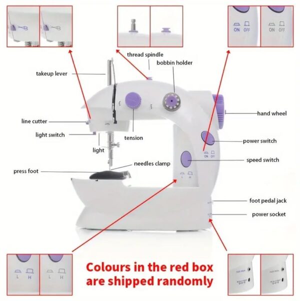 Maquina Coser Sewing Machine 4En1 - Imagen 4