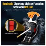 Linterna multifuncional con encendedor eléctrico seguro, con cigarrillo litando.