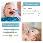 Kit Aseo Para Bebe: aspirador nasal y pinza, fácil y seguro para tu bebé.