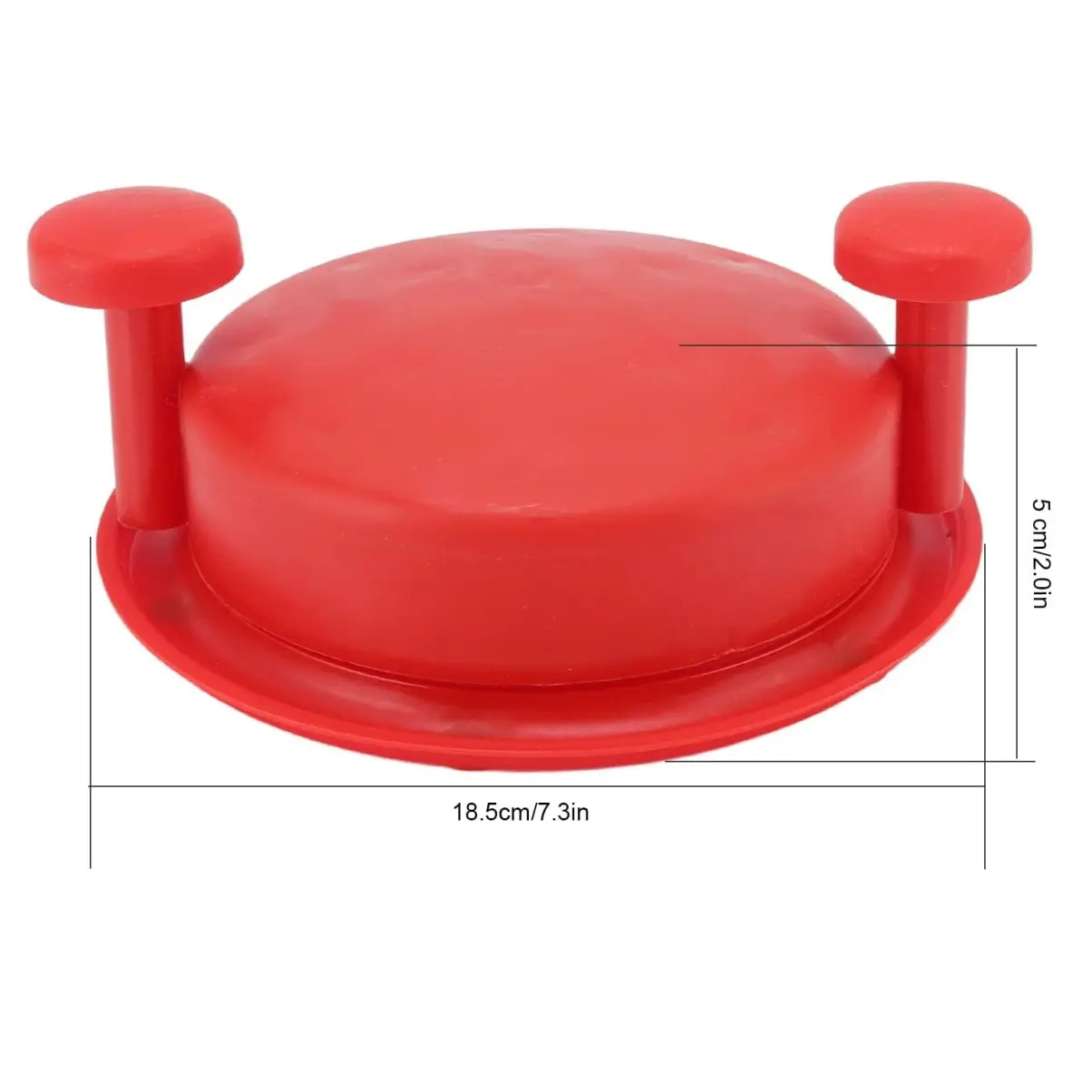 Desmechador de pollo y carne rojo con medidas 18.5cm x 5cm.