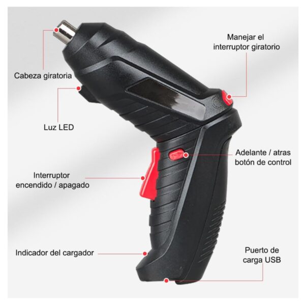 Destornillador Atornillador 47Pz Estuche - Imagen 7