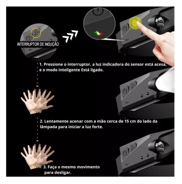 Linterna Frontal con Sensor Movimiento - Imagen 6