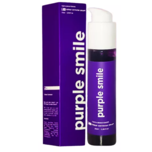 Espuma morada Purple Smile 70 ml: serum corrector de color para dientes brillantes.