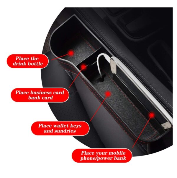Organizador Carro Bolsillo Porta Vaso - Imagen 2
