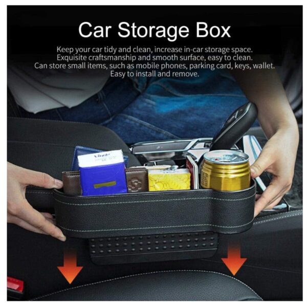 Organizador Carro Bolsillo Porta Vaso - Imagen 1