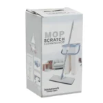 Trapero mopa plano con balde para limpieza de pisos, ideal para el hogar.