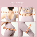 Lazo masajeador con rodillos para cuello, espalda, glúteos y piernas.