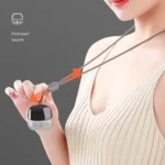 Masajeador llavero de cuello con diseño de colgante, ajustable y portátil.