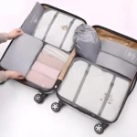 Set de 14 bolsas organizadoras para maleta, viaje ordenado con estilo.