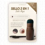 Sello para cejas MAYBELUCKY 2 en 1, polvo suave para cejas y cabello, acabado natural.