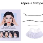 Cinta facial Secret Lift para lifting instantáneo de rostro, ojos y mandíbula, con 40 cintas y 3 cuerdas.