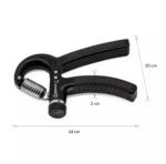 Hand grip tensor 60kg ajustable, herramienta para fortalecer manos y antebrazos.