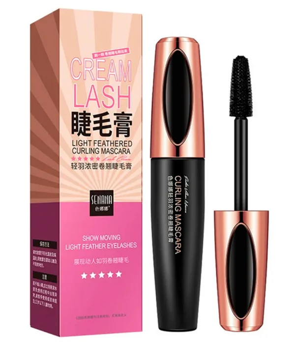 Set x2 Pestañina 4D Cream Lash, riza y da volumen a tus pestañas con acabado ligero.