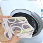 Set x2 bolsa para lavar zapatos en lavadora, tejido de malla resistente con compartimentos.