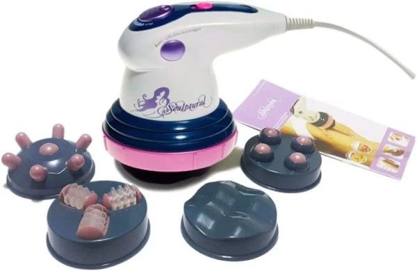 Masajeador corporal Body Innovation con infrarrojo y 4 accesorios intercambiables.