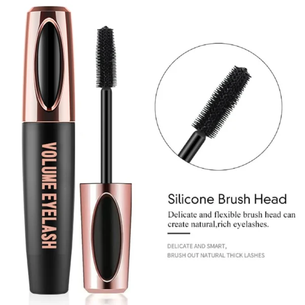 Set x2 Pestañina 4D Voluminizadora: cepillo de silicona para pestañas naturales y densas.