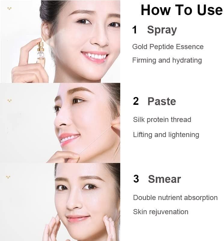 Kit Protein Lifting: Aplica esencia, hilo de seda y masajea para rejuvenecer la piel.