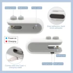 Mini sellador de bolsas a calor premium con botones, puerto USB-C y groove para cuchilla.