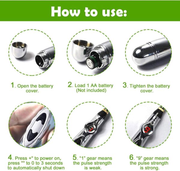 Masajeador Electrónico Tipo Bolígrafo - Imagen 6