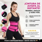 Cinturilla Neopreno Moldeadora Gym con Velcro - Moldea tu cintura y mejora tu postura al entrenar - Imagen 2