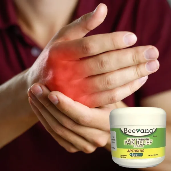 Beevana Crema para aliviar el dolor de artritis, con veneno de abeja, 1 oz