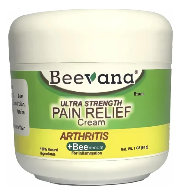 Beevana Crema +Varicose Veins, alivio de dolor para artritis y antiinflamatorio.