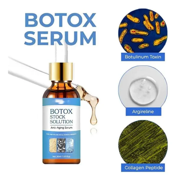 Botox Stock Solution, suero antiedad con argireline y péptido de colágeno.