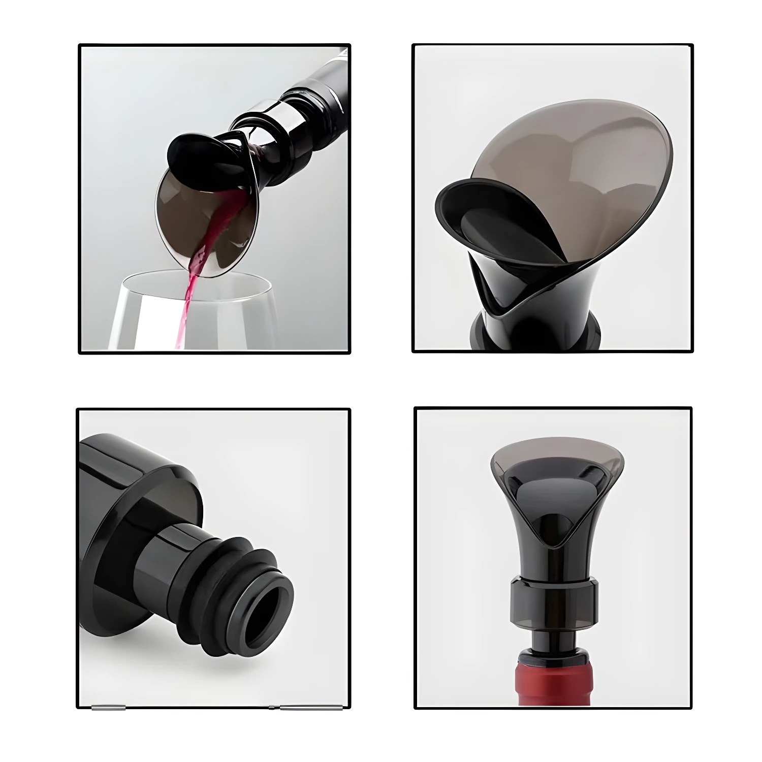 Set x2 Boquilla Dispensador Vino: Vierte vino sin derramar con este accesorio para botellas.