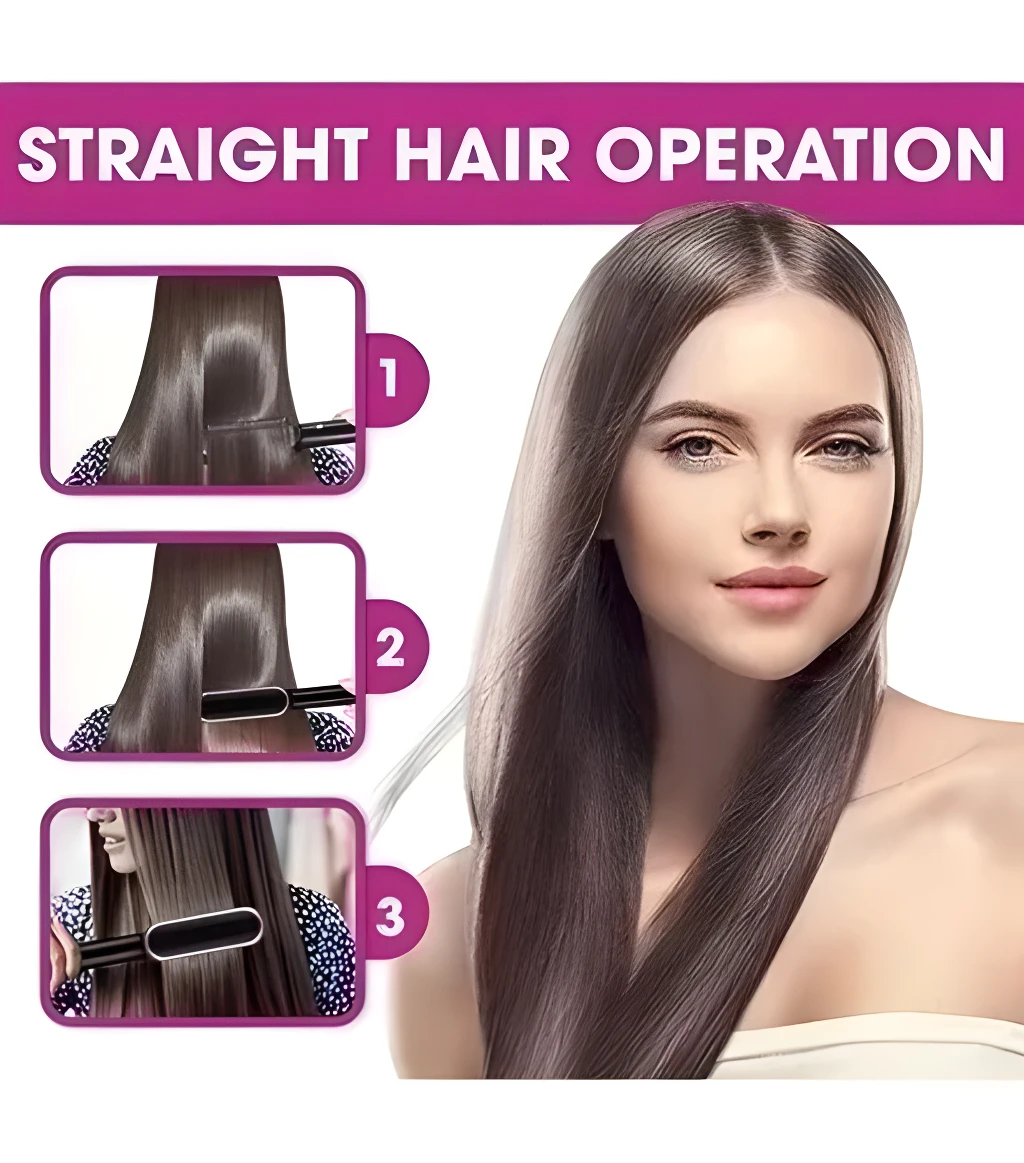 Cepillo secador alisador de cerámica: guía paso a paso para cabello liso y brillante.