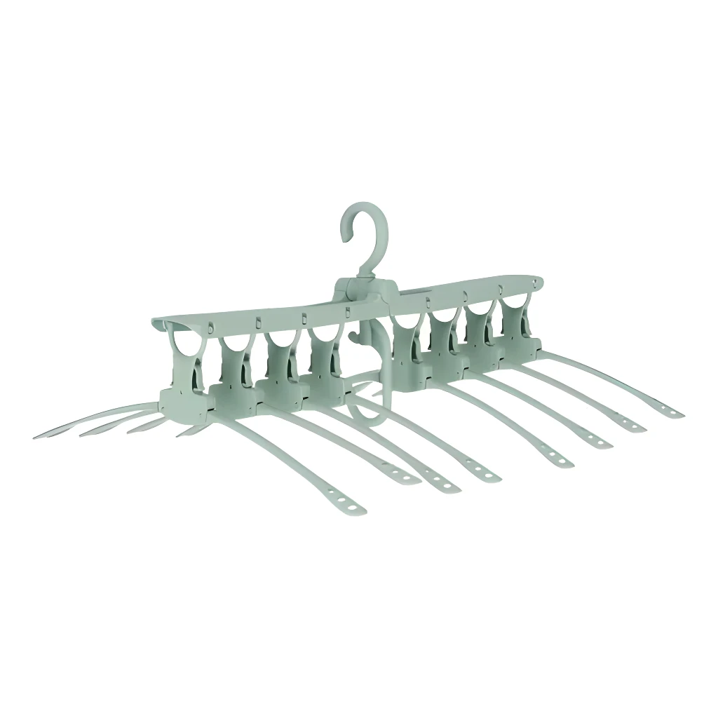 Colgador mágico 8 en 1 para ropa, organizador de armario, diseño plegable.