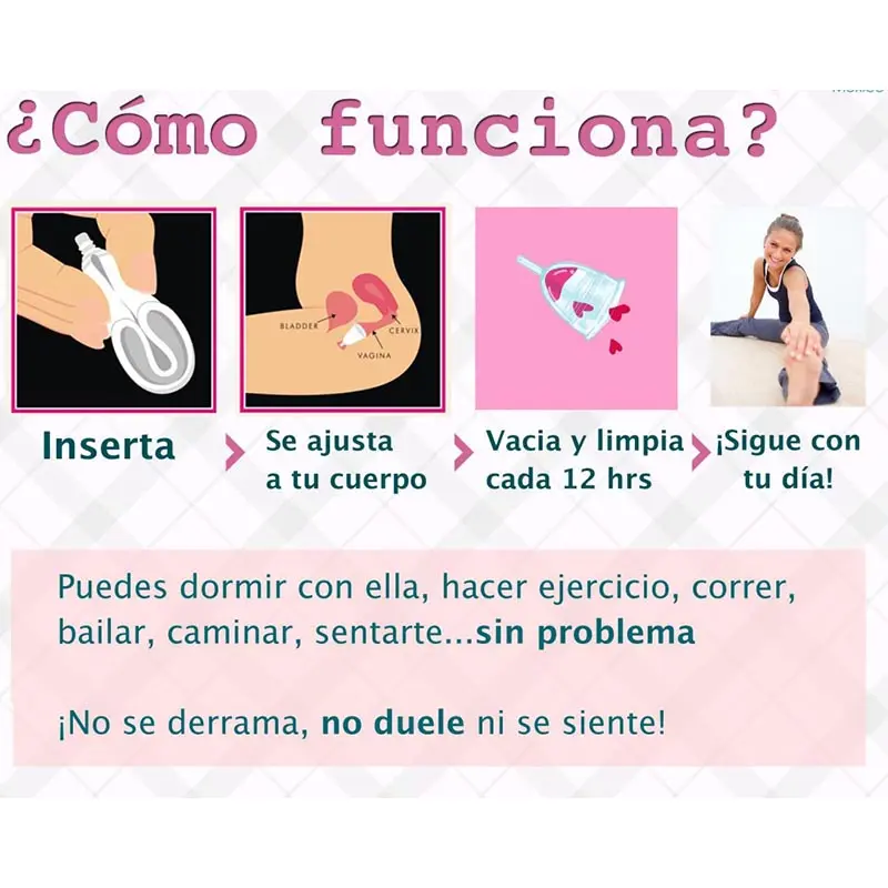 Copa Menstrual Original: Inserción, ajuste y uso continuo para tu día a día.