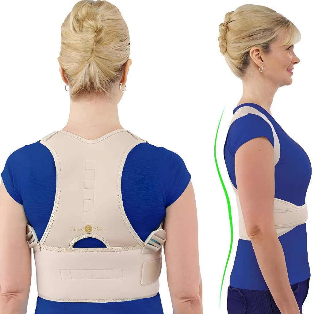 Corrector de postura Royal: mejora tu espalda con este soporte ajustable, ideal para hombres y mujeres.