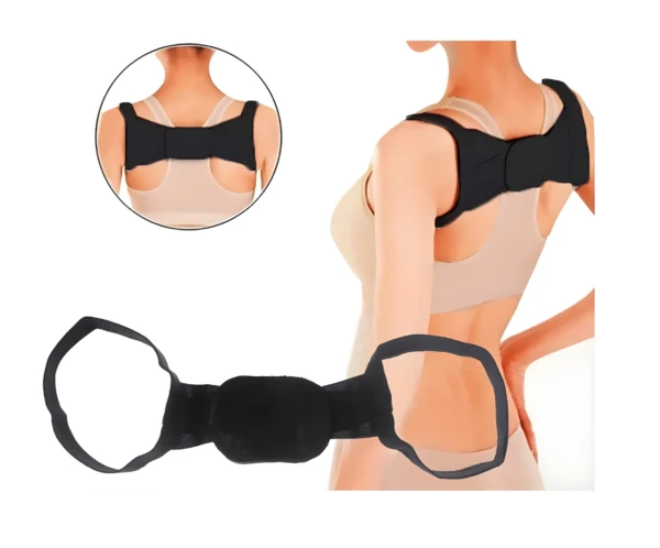 Corrector de postura unisex para espalda y lumbar, ligero y ajustable.