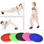 Set x2 discos deslizadores para yoga, mujer en posición de plancha y otros ejercicios.