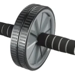 Rueda abdominal doble con tapete para fortalecer el abdomen, ejercicio y fitness.