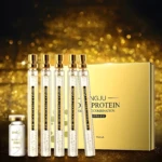 Kit Protein Lifting BINGJU con 5 ampollas de suero de oro y 1 frasco de 20ml.