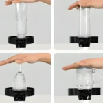 Lava vasos automáticos y dispensador de agua para copas, tazas y jarras.